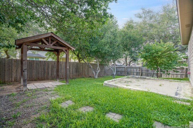 6763 Indian Ldg, San Antonio, TX 78253 - view of yard with a gazebo