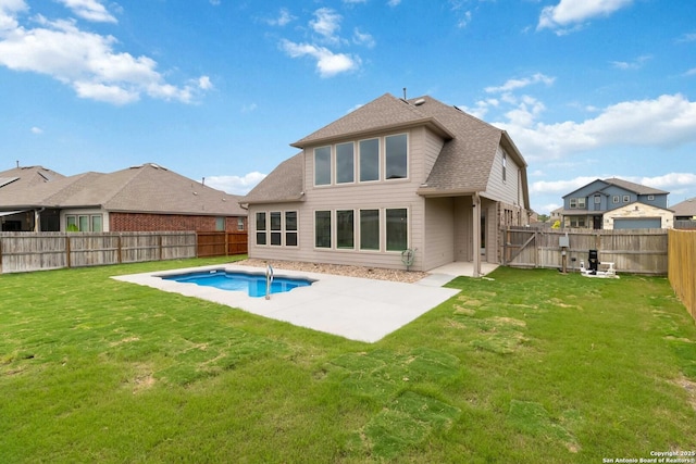 13917 Westbury Fls, San Antonio, TX 78253 - back of house featuring a patio and a shingled roof
