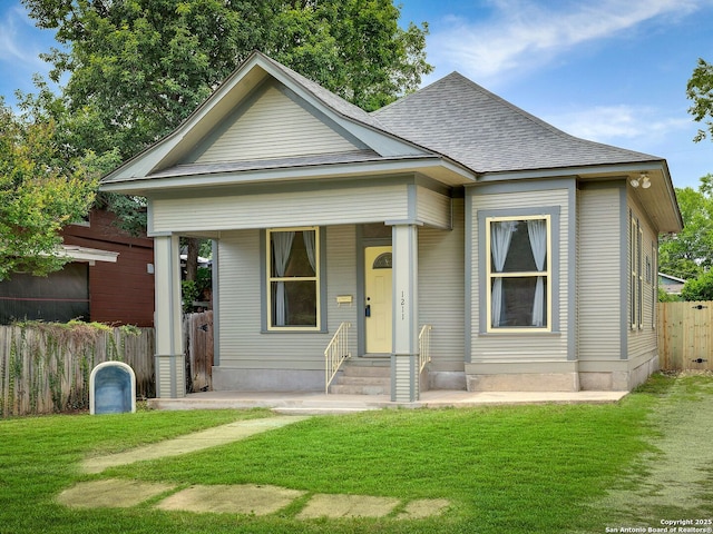1211 W Magnolia Ave, San Antonio, TX 78201 - view of front of home featuring roof with shingles and entry steps