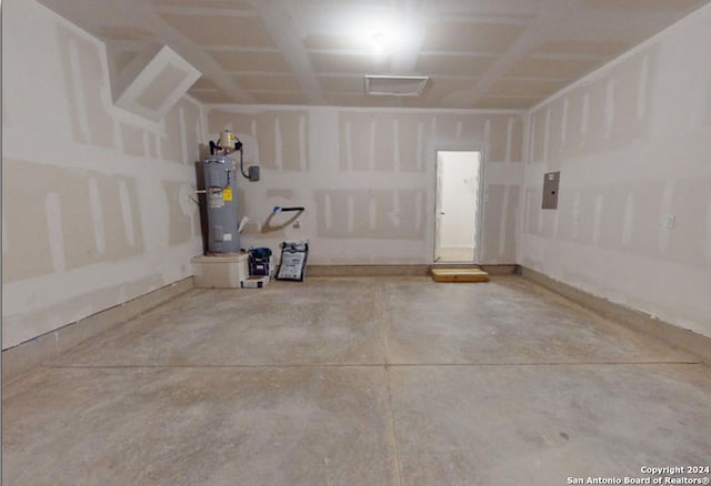 468 Salz Way, San Antonio, TX 78260 - garage with water heater and electric panel