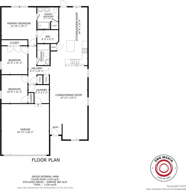 468 Salz Way, San Antonio, TX 78260 - view of property floor plan