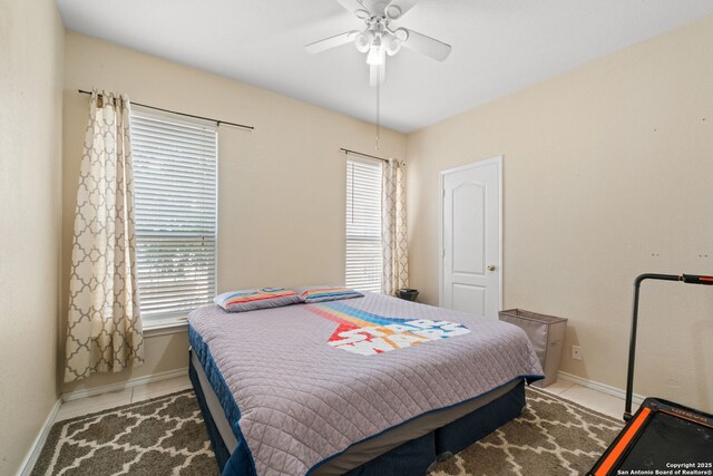 815 Maltese Gdn, San Antonio, TX 78260 - bedroom featuring baseboards and ceiling fan
