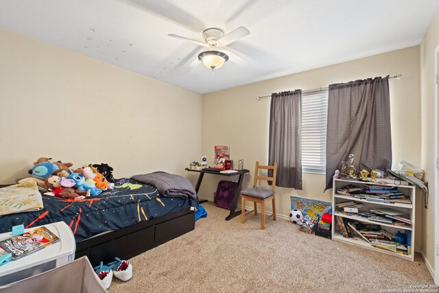 815 Maltese Gdn, San Antonio, TX 78260 - carpeted bedroom with ceiling fan