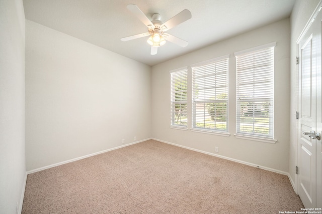 1014 Windy Pond, San Antonio, TX 78260 - carpeted spare room featuring baseboards and ceiling fan