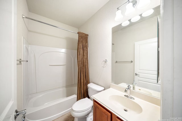 1014 Windy Pond, San Antonio, TX 78260 - full bathroom with toilet, vanity, and shower / bath combo