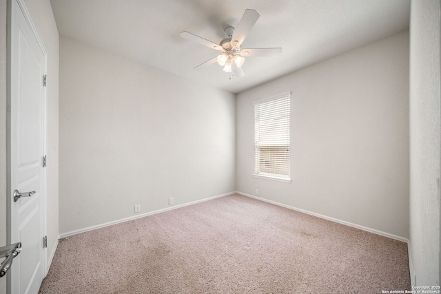 1014 Windy Pond, San Antonio, TX 78260 - unfurnished room with carpet, a ceiling fan, and baseboards