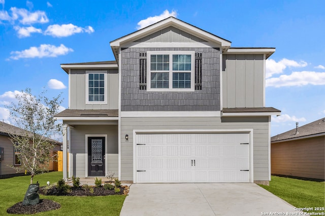 11502 Bald Eagle Hts, San Antonio, TX 78223 - traditional home featuring a garage, driveway, and a front yard