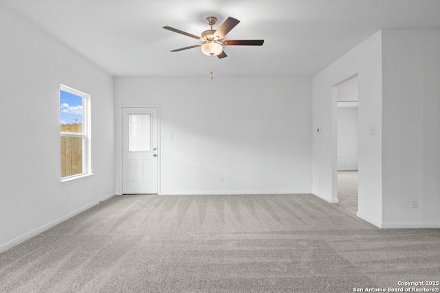 11502 Bald Eagle Hts, San Antonio, TX 78223 - carpeted empty room featuring ceiling fan and baseboards