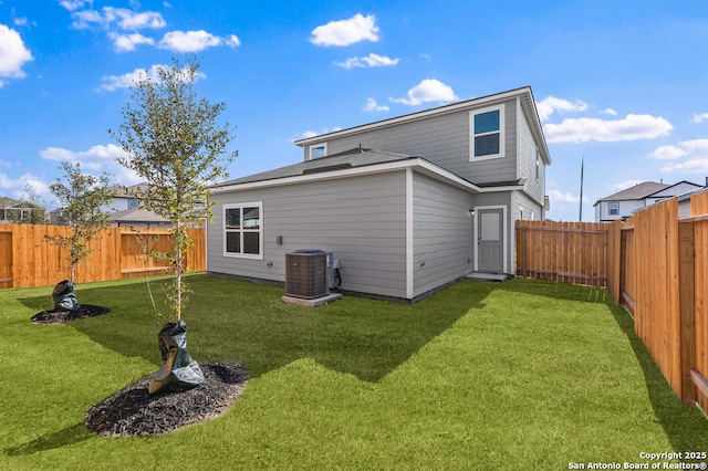 11502 Bald Eagle Hts, San Antonio, TX 78223 - back of house featuring central air condition unit