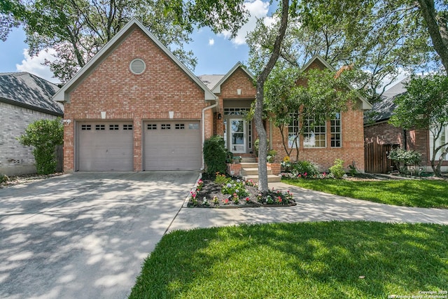 13019 Rambling Oak, San Antonio, TX 78232 - traditional-style house featuring driveway, an attached garage, and brick siding