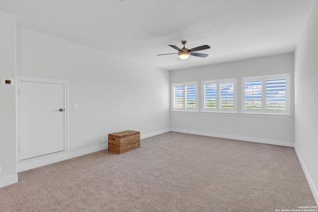 6827 Bella Verso, San Antonio, TX 78256 - carpeted empty room featuring a ceiling fan and baseboards