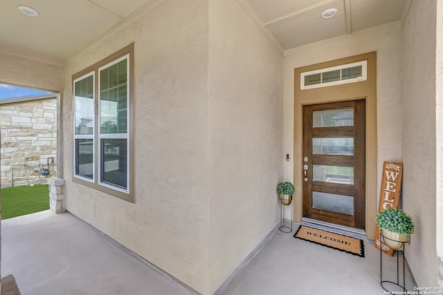 6827 Bella Verso, San Antonio, TX 78256 - entrance to property featuring stucco siding
