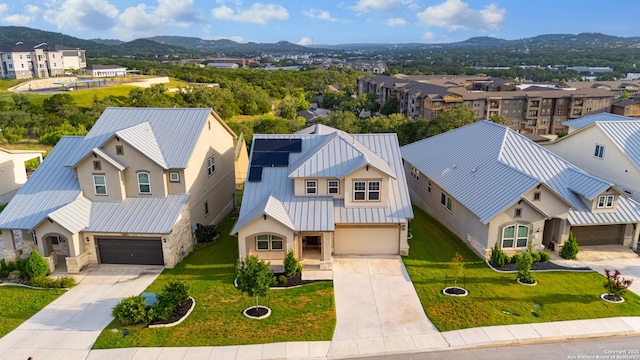 6827 Bella Verso, San Antonio, TX 78256 - aerial perspective of suburban area with a mountain backdrop