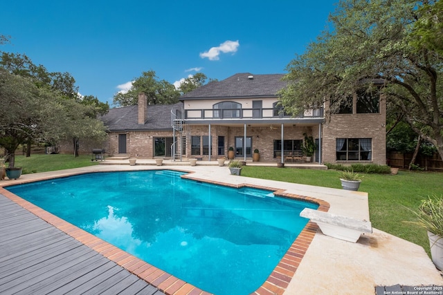 14706 War Admiral, San Antonio, TX 78248 - swimming pool with a patio and a diving board