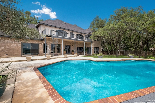 14706 War Admiral, San Antonio, TX 78248 - swimming pool with a patio area and a fenced backyard