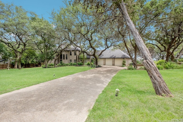 14706 War Admiral, San Antonio, TX 78248 - view of front of home with driveway and a detached garage