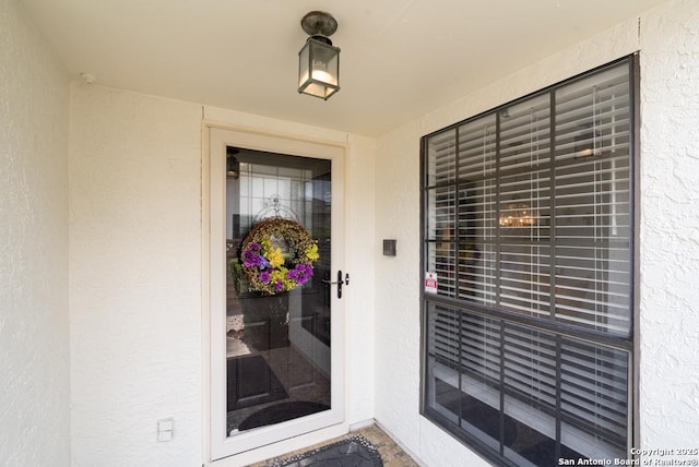 5823 Archwood, San Antonio, TX 78239 - property entrance featuring stucco siding