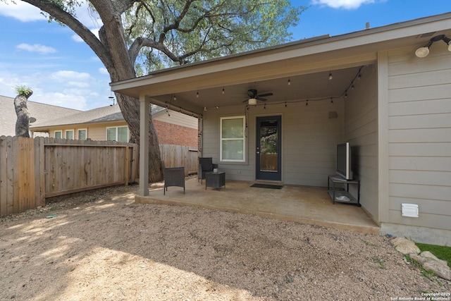 13014 Essen, Helotes, TX 78023 - view of patio / terrace with a ceiling fan