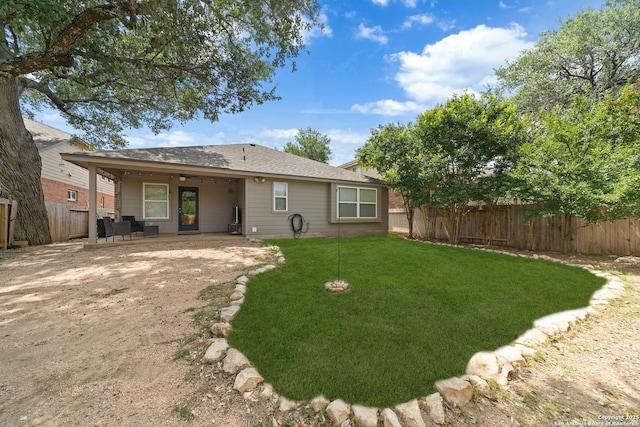 13014 Essen, Helotes, TX 78023 - rear view of house featuring a patio and roof with shingles
