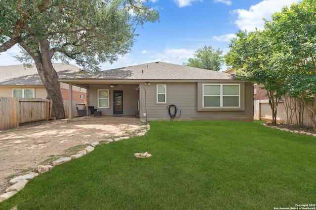 13014 Essen, Helotes, TX 78023 - rear view of property featuring a patio and a shingled roof