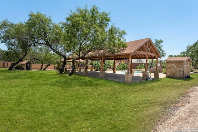 8608 S Foster Rd, San Antonio, TX 78222 - view of community featuring a gazebo and a patio