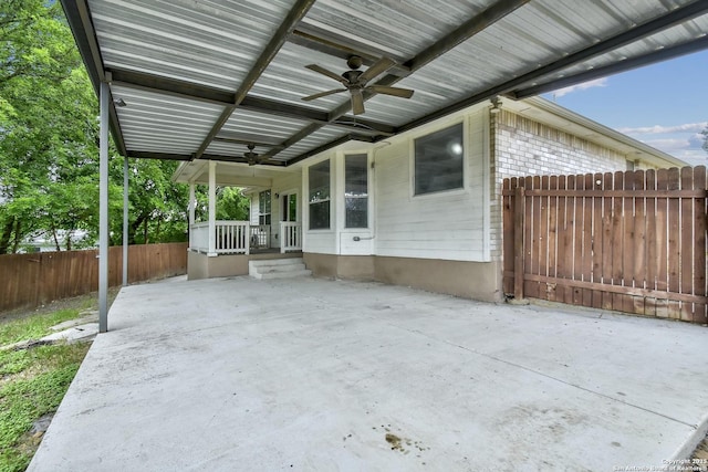 1947 Walter Raleigh, Windcrest, TX 78239 - view of patio / terrace with ceiling fan