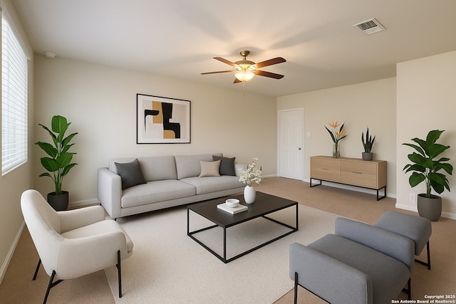 2035 Tillman Park, San Antonio, TX 78253 - living room with a ceiling fan and carpet
