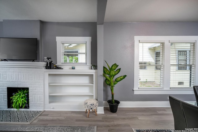 128 Blanco, San Antonio, TX 78212 - living room featuring wood finished floors and baseboards