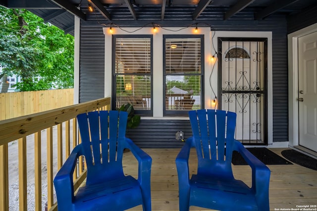 128 Blanco, San Antonio, TX 78212 - view of wooden terrace