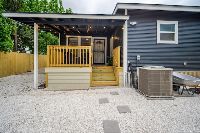 128 Blanco, San Antonio, TX 78212 - view of exterior entry with central air condition unit