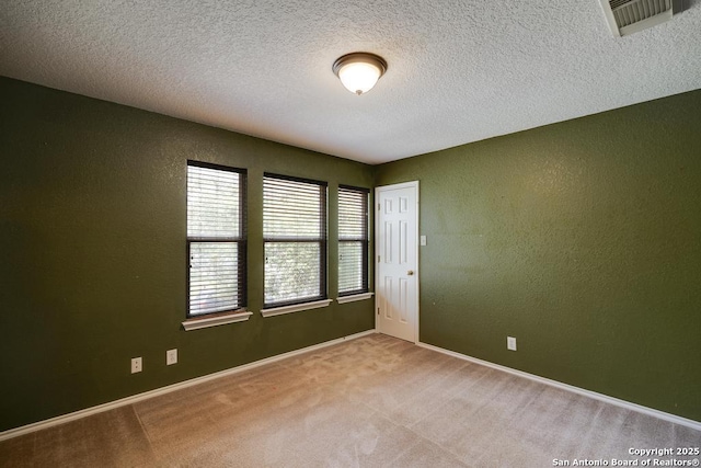 17214 Irongate Rail, San Antonio, TX 78247 - carpeted empty room featuring a textured ceiling, baseboards, and a textured wall