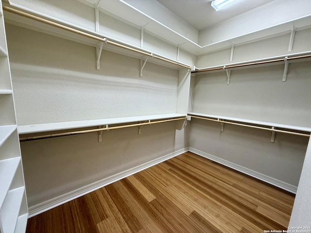 1410 Melanie, San Antonio, TX 78258 - walk in closet featuring wood finished floors