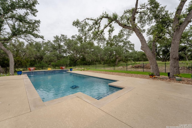 507 Arthur Ct, Spring Branch, TX 78070 - view of swimming pool with a patio and view of scattered trees