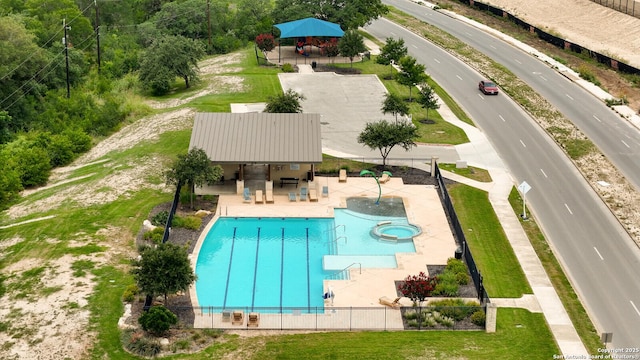 2006 Prometheus Cv, San Antonio, TX 78245 - drone / aerial view of a pool