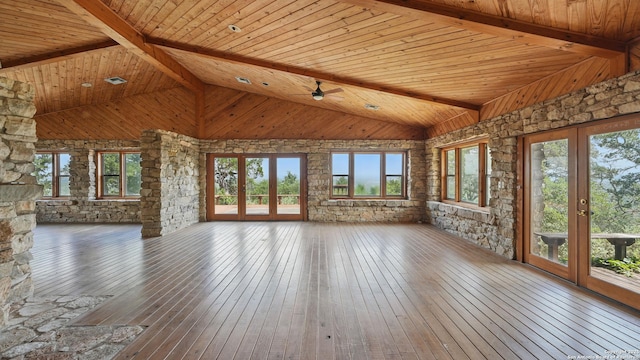 1001 Naked Indian, New Braunfels, TX 78132 - unfurnished sunroom with french doors