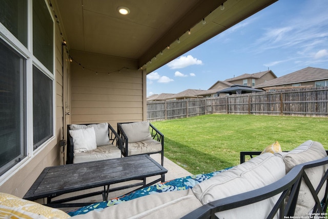 6417 Hoffman Pln, San Antonio, TX 78252 - view of patio / terrace with outdoor lounge area