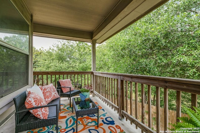 8227 Maloy Mnr, San Antonio, TX 78250 - view of wooden deck