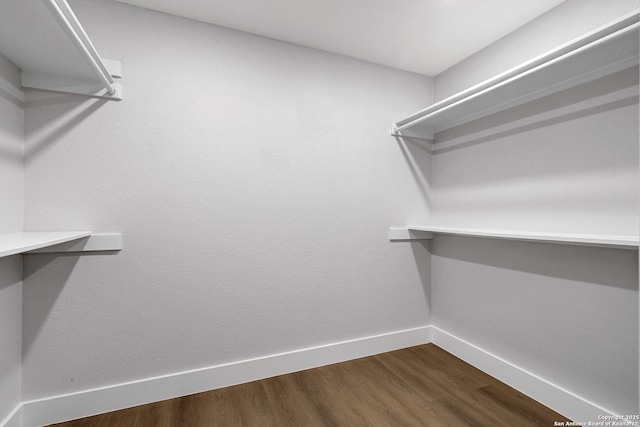 5411 Lancashire, San Antonio, TX 78230 - walk in closet featuring dark wood finished floors