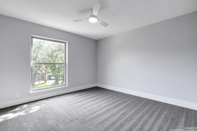 5411 Lancashire, San Antonio, TX 78230 - spare room with carpet, a ceiling fan, and baseboards