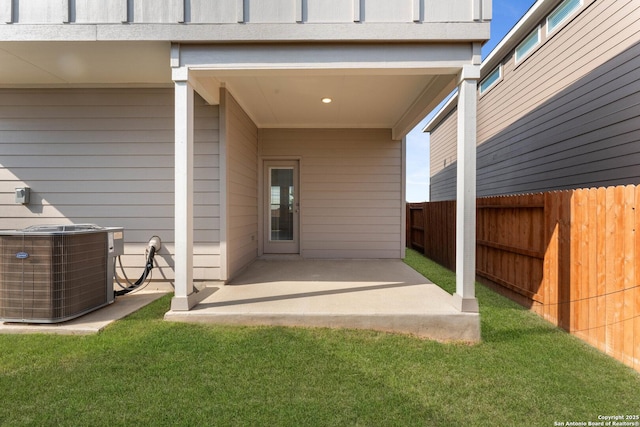 9607 Stillwater Pass, San Antonio, TX 78254 - view of patio featuring central AC