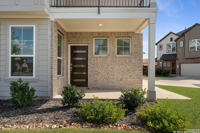 9607 Stillwater Pass, San Antonio, TX 78254 - doorway to property with a balcony