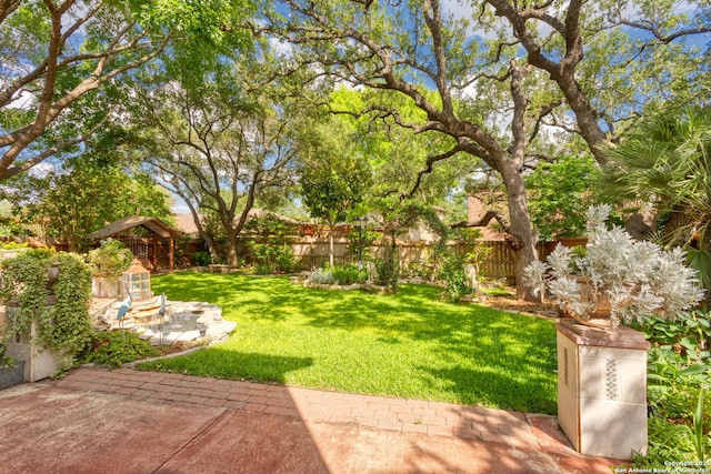 18718 Legend Oaks, San Antonio, TX 78259 - view of yard with a patio