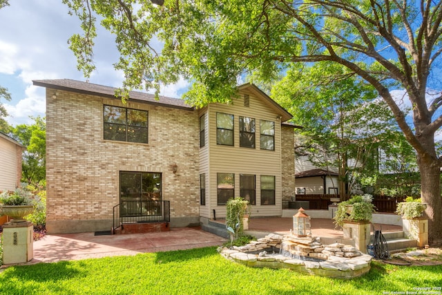 18718 Legend Oaks, San Antonio, TX 78259 - rear view of property with a patio and brick siding