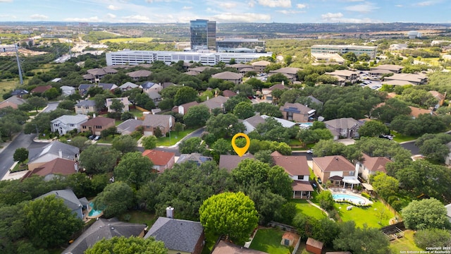 18718 Legend Oaks, San Antonio, TX 78259 - aerial perspective of suburban area featuring a pool