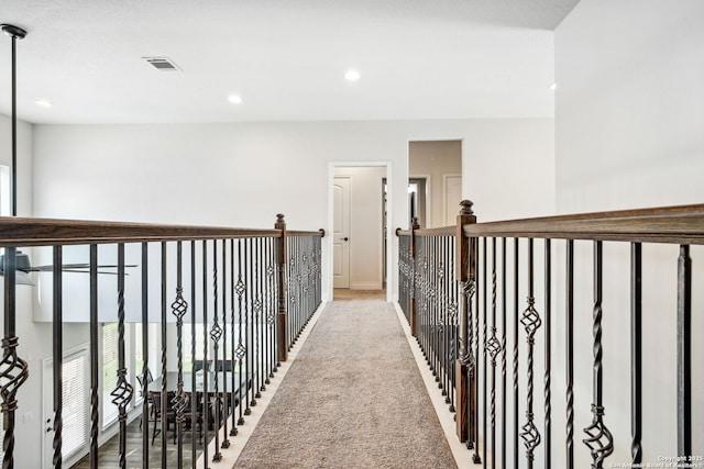 14042 Gemma, San Antonio, TX 78253 - hall featuring baseboards, recessed lighting, and light carpet