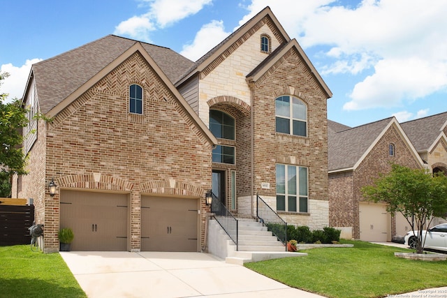 14042 Gemma, San Antonio, TX 78253 - view of front of home with brick siding, an attached garage, and concrete driveway