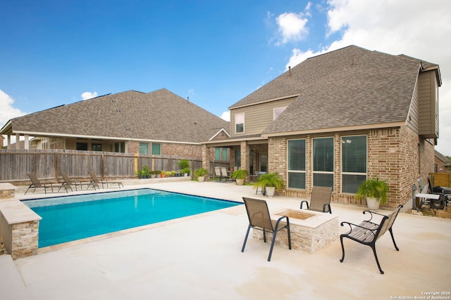 14042 Gemma, San Antonio, TX 78253 - view of pool featuring a patio and a fire pit