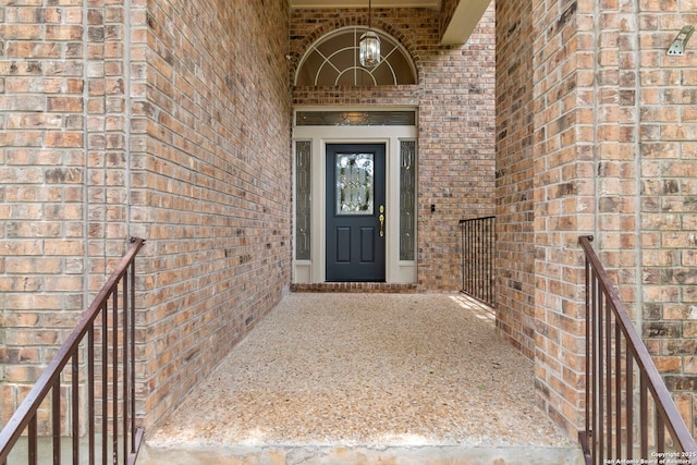 15618 Dawn Crst, San Antonio, TX 78248 - doorway to property featuring brick siding