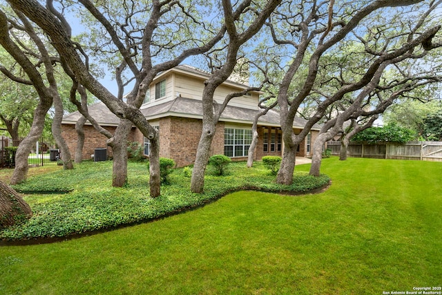 15618 Dawn Crst, San Antonio, TX 78248 - view of yard with cooling unit