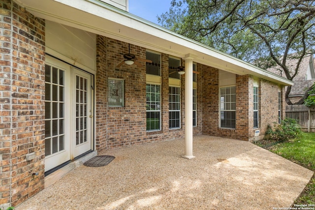 15618 Dawn Crst, San Antonio, TX 78248 - view of patio / terrace with ceiling fan
